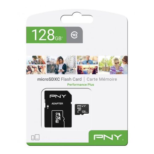 MEMORY CARD MICROSD 128GB PNY PERFORMANCE PLUS