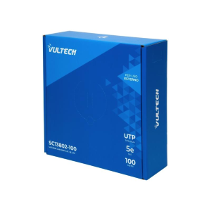 MATASSA LAN VULTECH 100MT. CAT. 5E UTP 24AWG PE+LSZH (SC13802-100) PER ESTERNO COLORE NERO