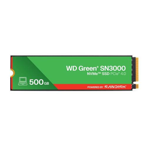 SSD NVME M.2 PCI-E 500GB WESTERN DIGITAL GREEN SN3000 WDS500G4G0E