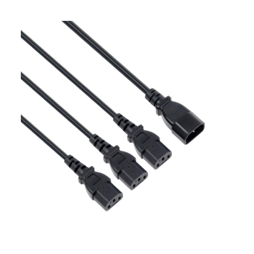 CAVO DI ALIMENTAZIONE SPLITTER DA IEC C14 A 3 X IEC C13 - MU-UPS04